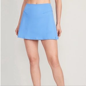 NWT OLD NAVY Extra High-Waisted PowerChill Skort Color: Cloisonne SIZE LARGE